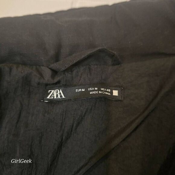 Zara Men's Black Multi Pocket, Utility Windbreaker Medium MSRP $129 - Picture 7 of 10